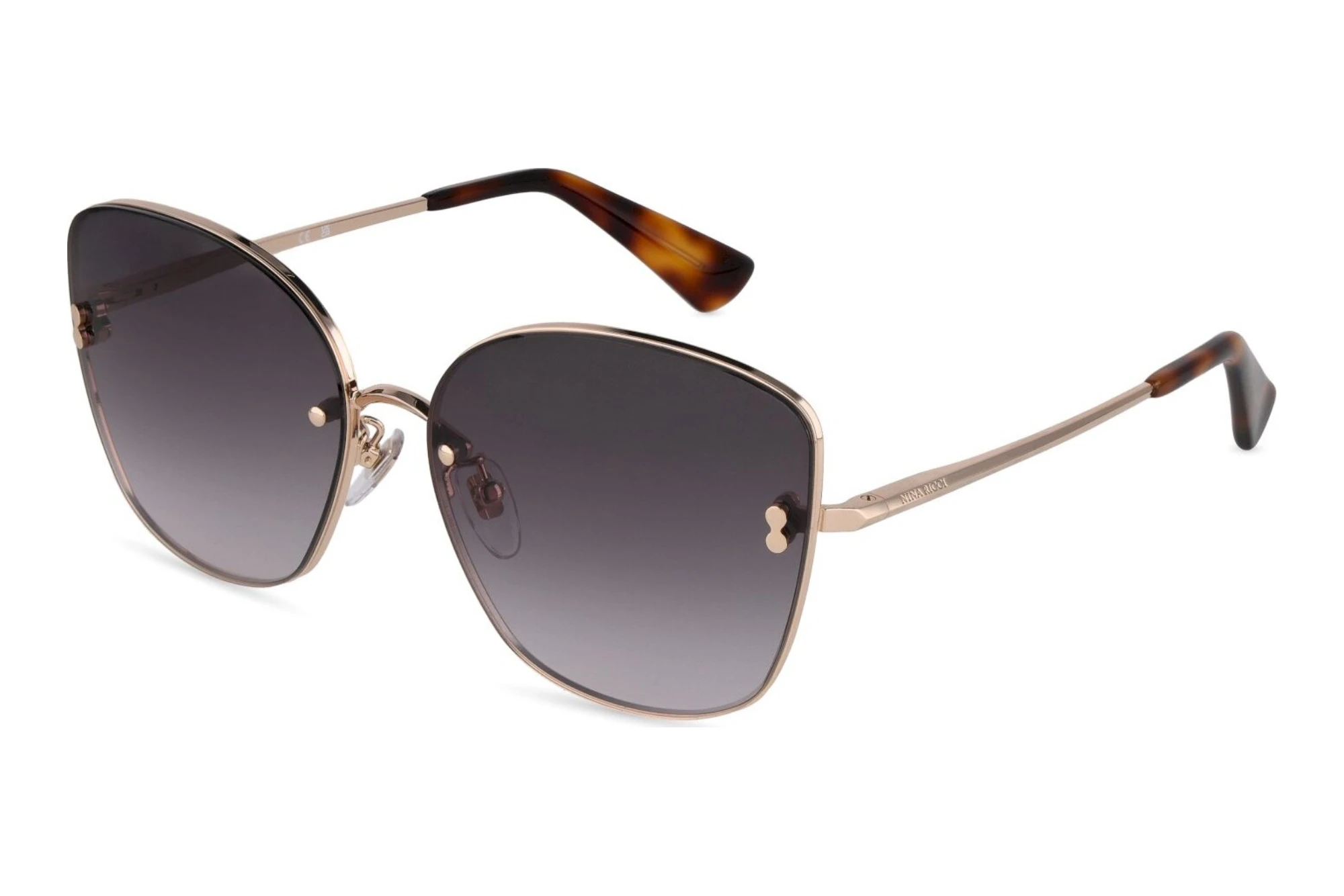 Nina Ricci   SNR493 300F BROWN GRADIENT VIOLETSHINY ROSE GOLD