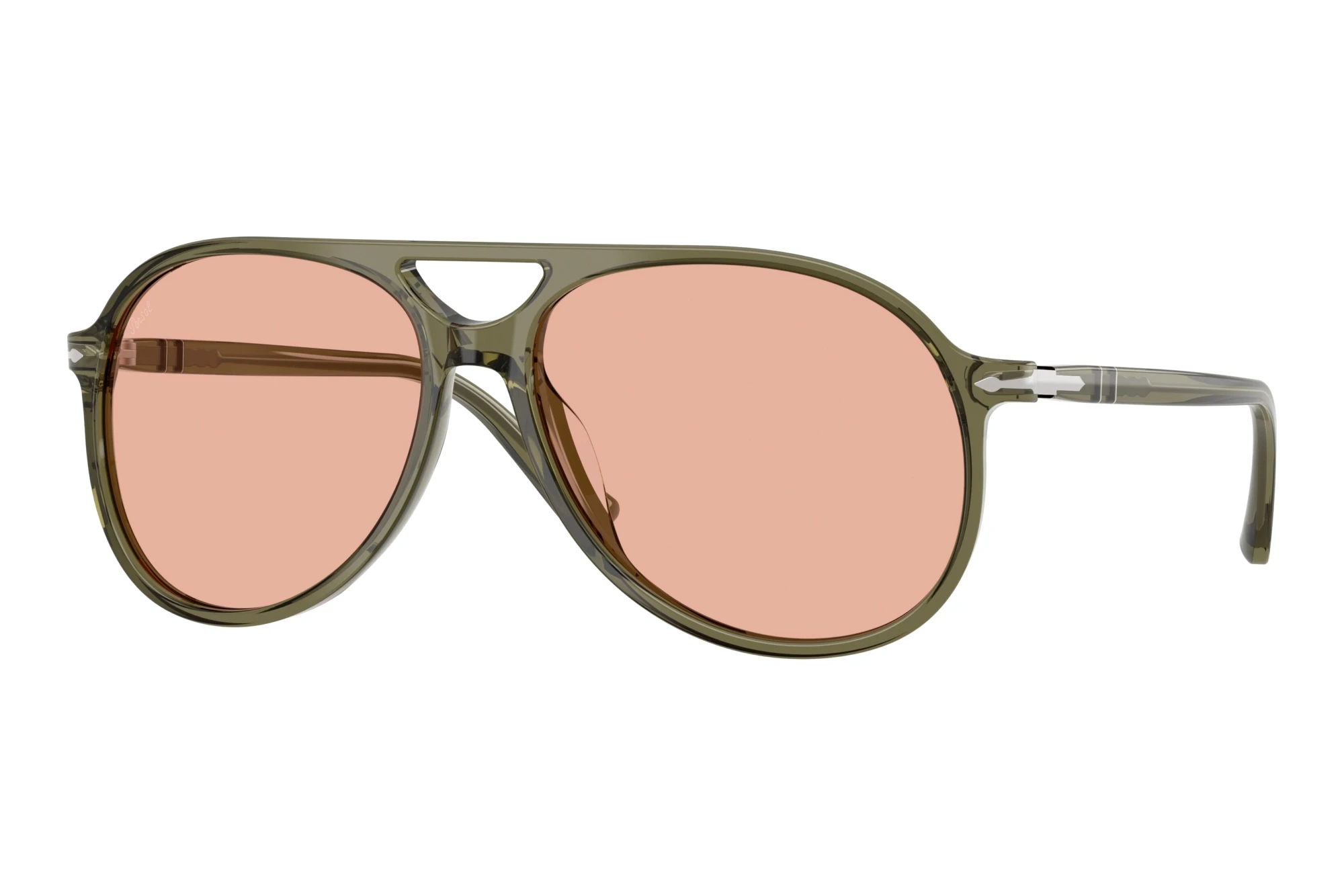 Persol   PO3403S 11424B PeachTransparent Oliva Green