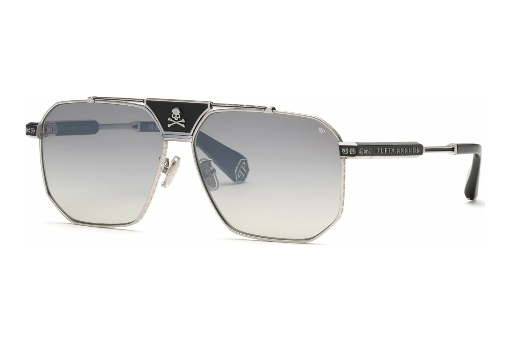 Philipp Plein   SPP152W K07X SMOKE GRADIENT/MIRROR SILVERSHINY PALLADIUM W/SEMI MATT BLACK PARTS