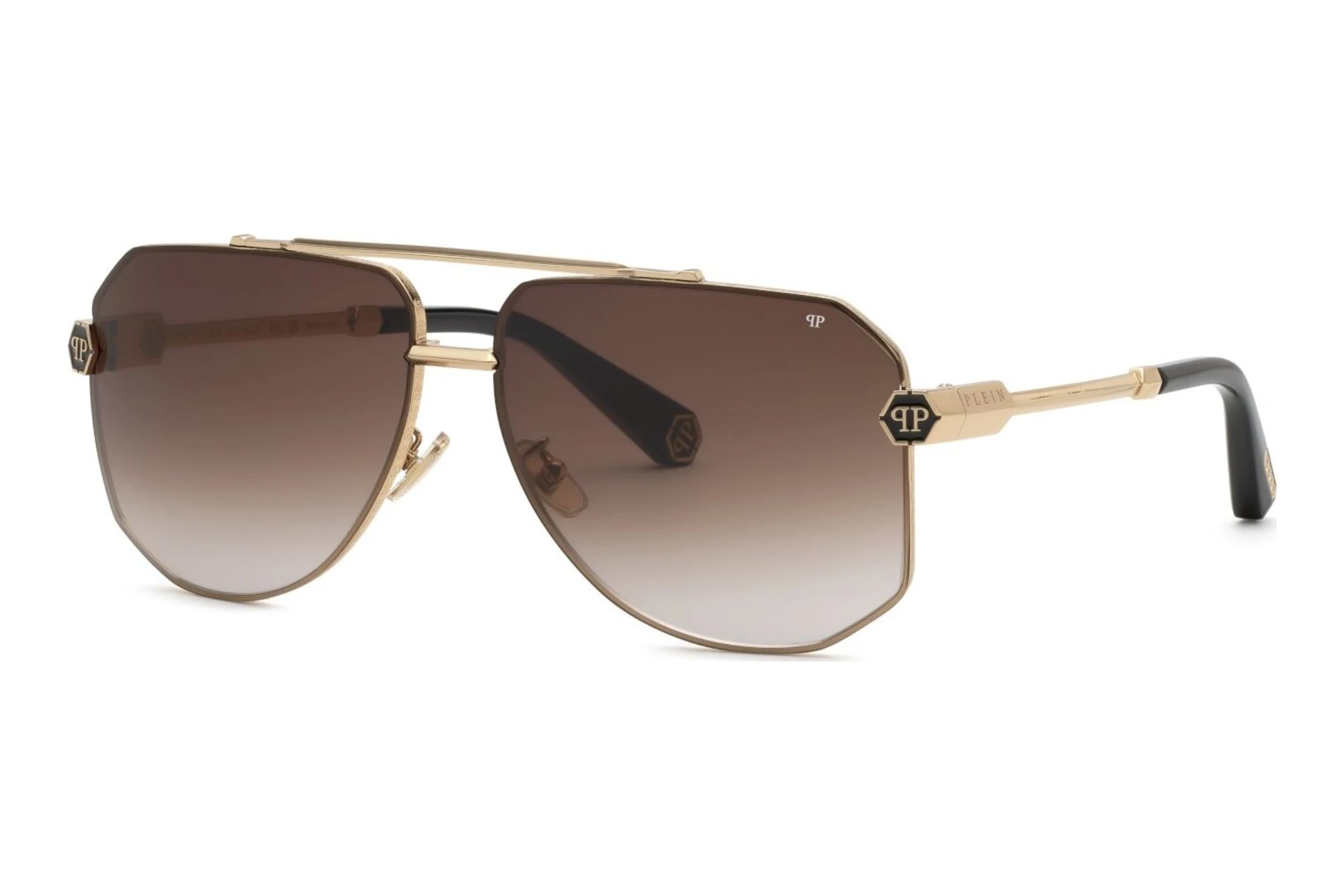 Philipp Plein   SPP204 0301 BROWN GRADIENT SMOKESH.ROSE GOLD W/BLACK PARTS