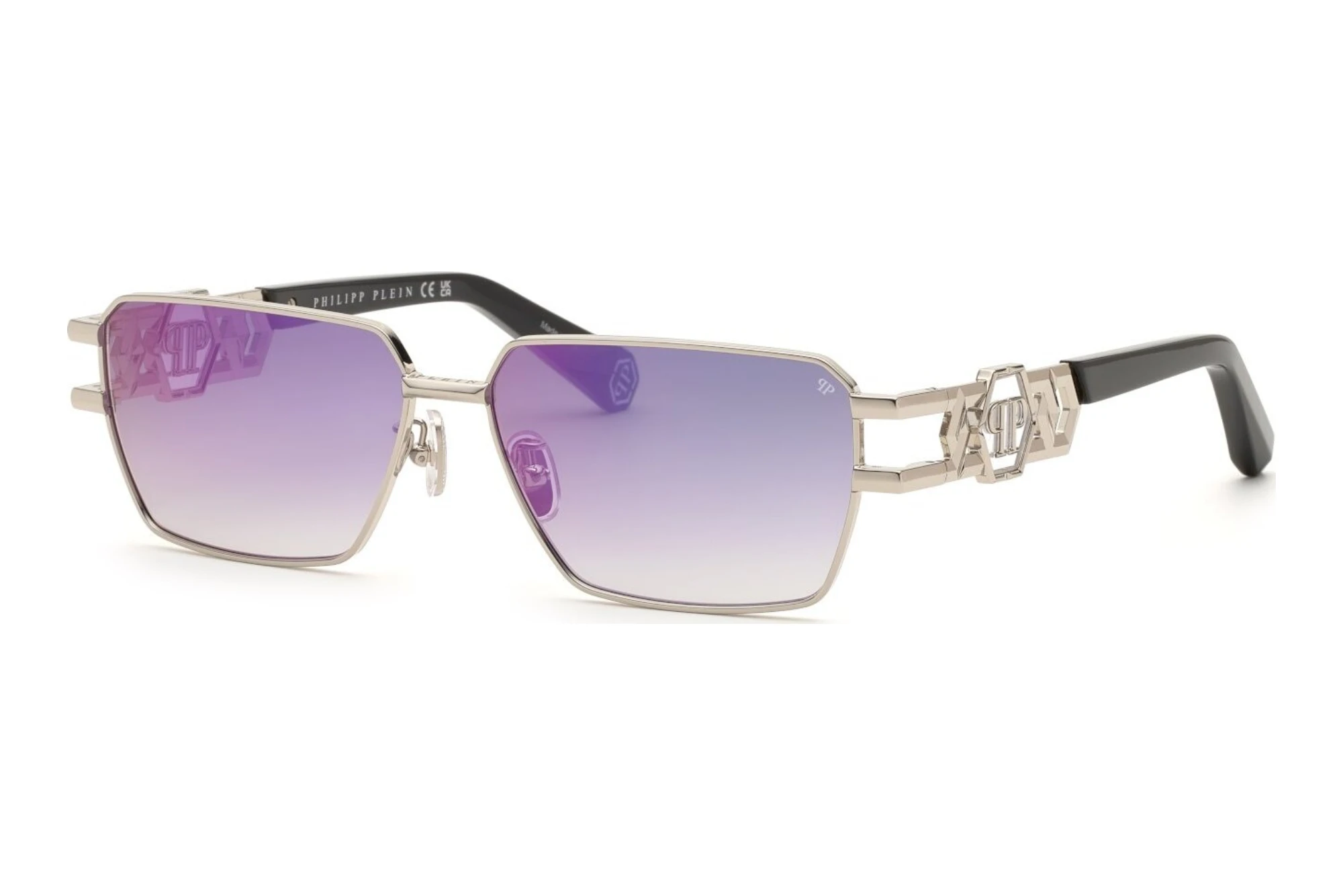 Philipp Plein   SPP210M 579V SMOKE GRADIENT/MULTILAYER VIOLETSHINY PALLADIUM