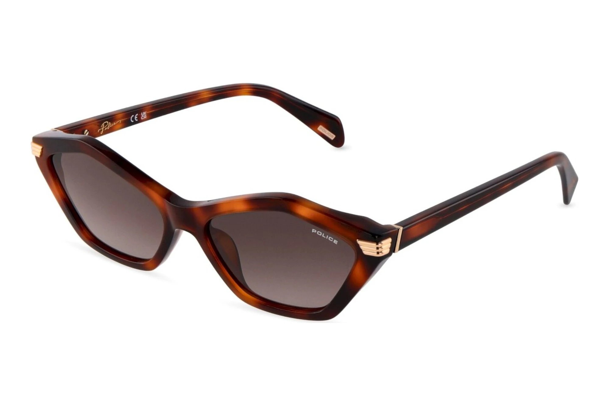 Police   SPLU08 0978 SMOKE GRADIENT SMOKESHINY DARK HAVANA