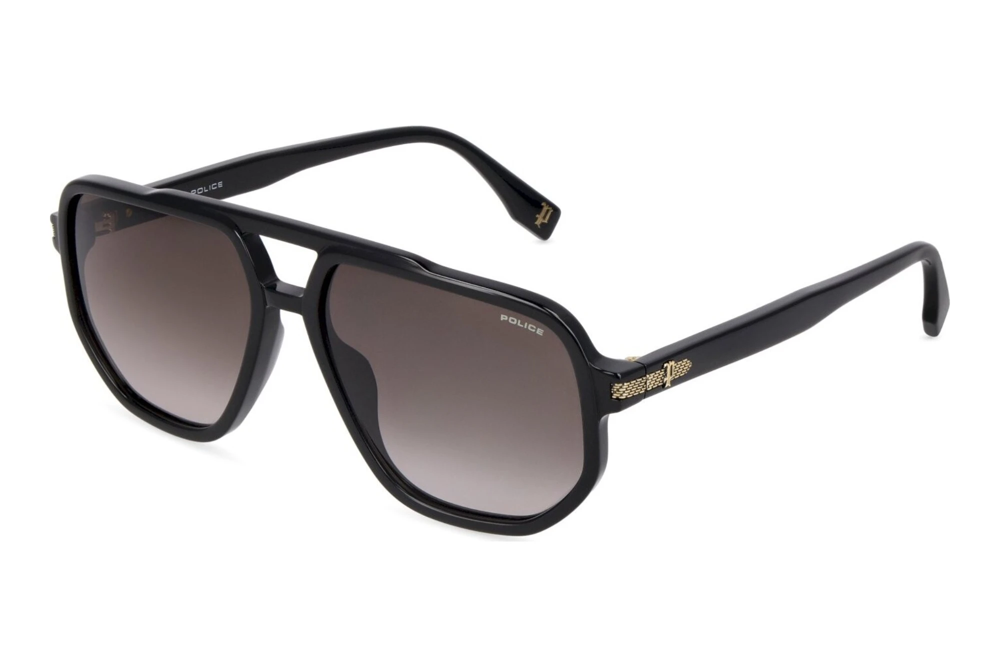 Police   SPLV27 0700 SMOKE GRADIENT SMOKESHINY BLACK