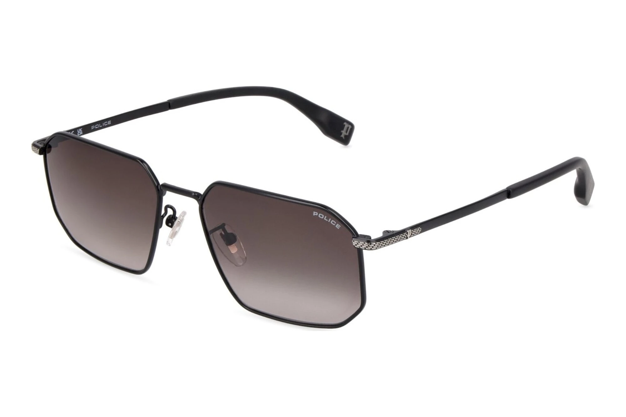 Police   SPLV29 0541 SMOKE GRADIENT SMOKESEMI MATT BLACK W/SHINY PALLADIUM PARTS