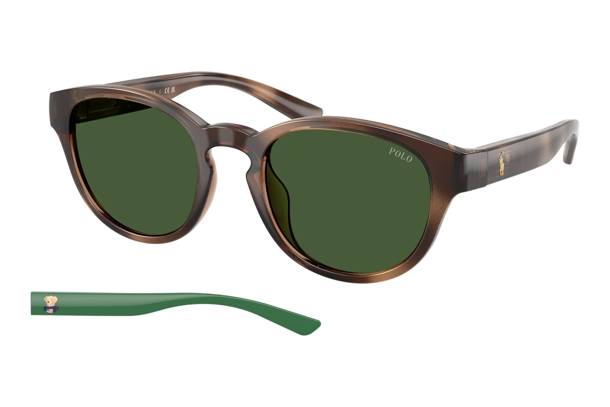 Polo   PH4233U 607071 Bottle GreenShiny Dark Havana