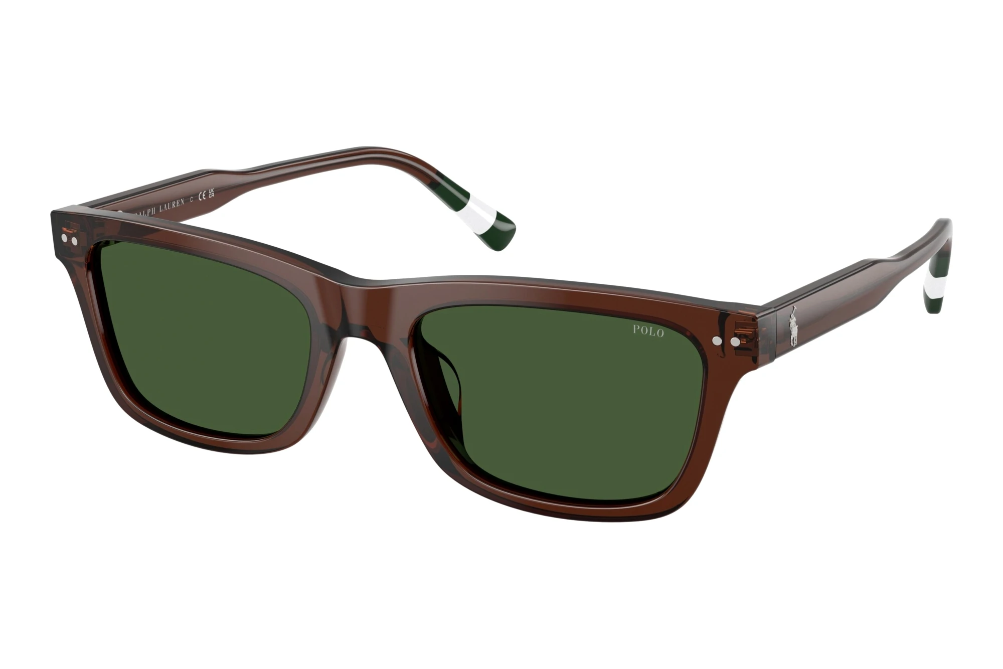 Polo   PH4240U 631571 Dark GreenShiny Transparent Brown
