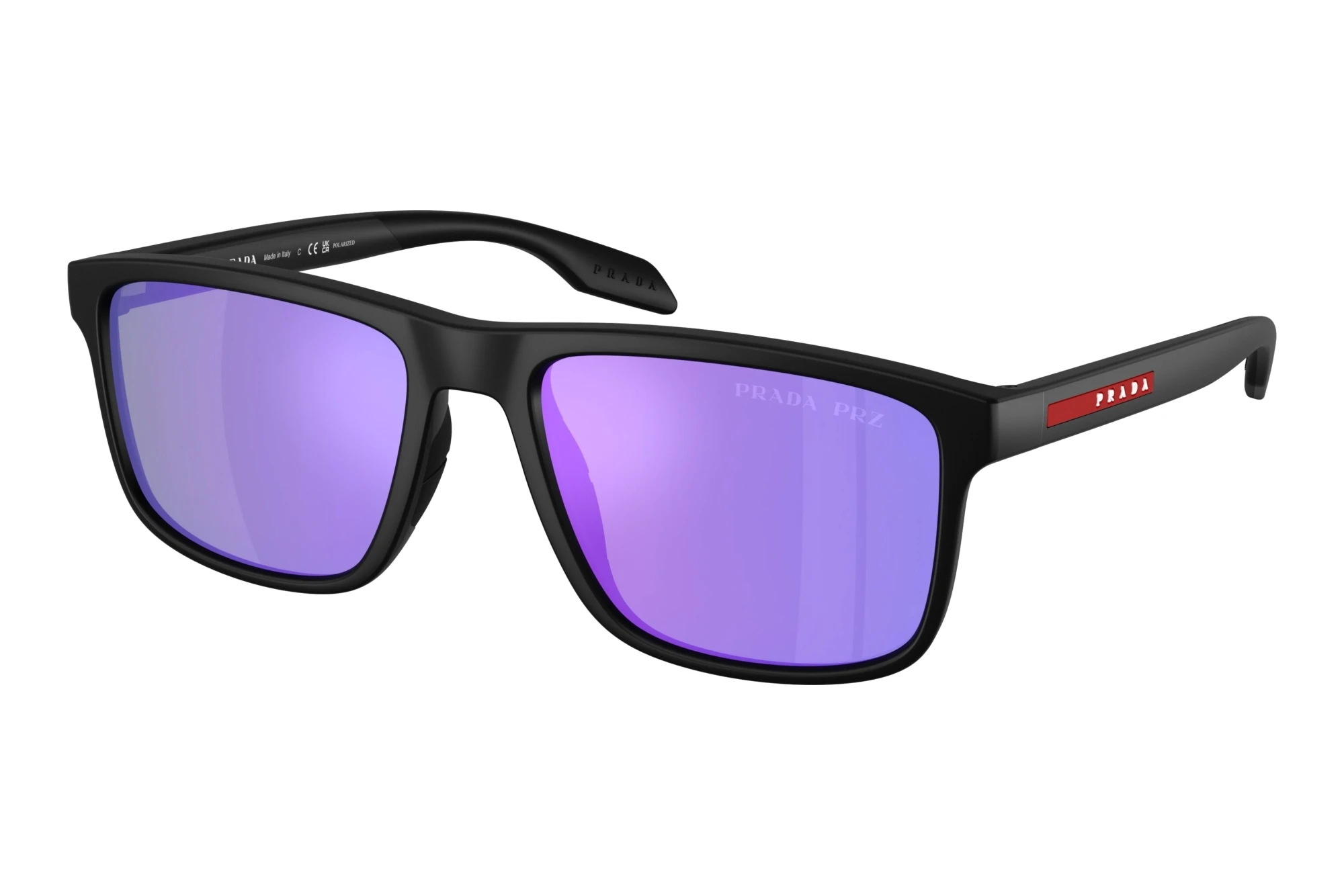 Prada Linea Rossa   PS C01S 12P31G Grey PolarizedMatte Black
