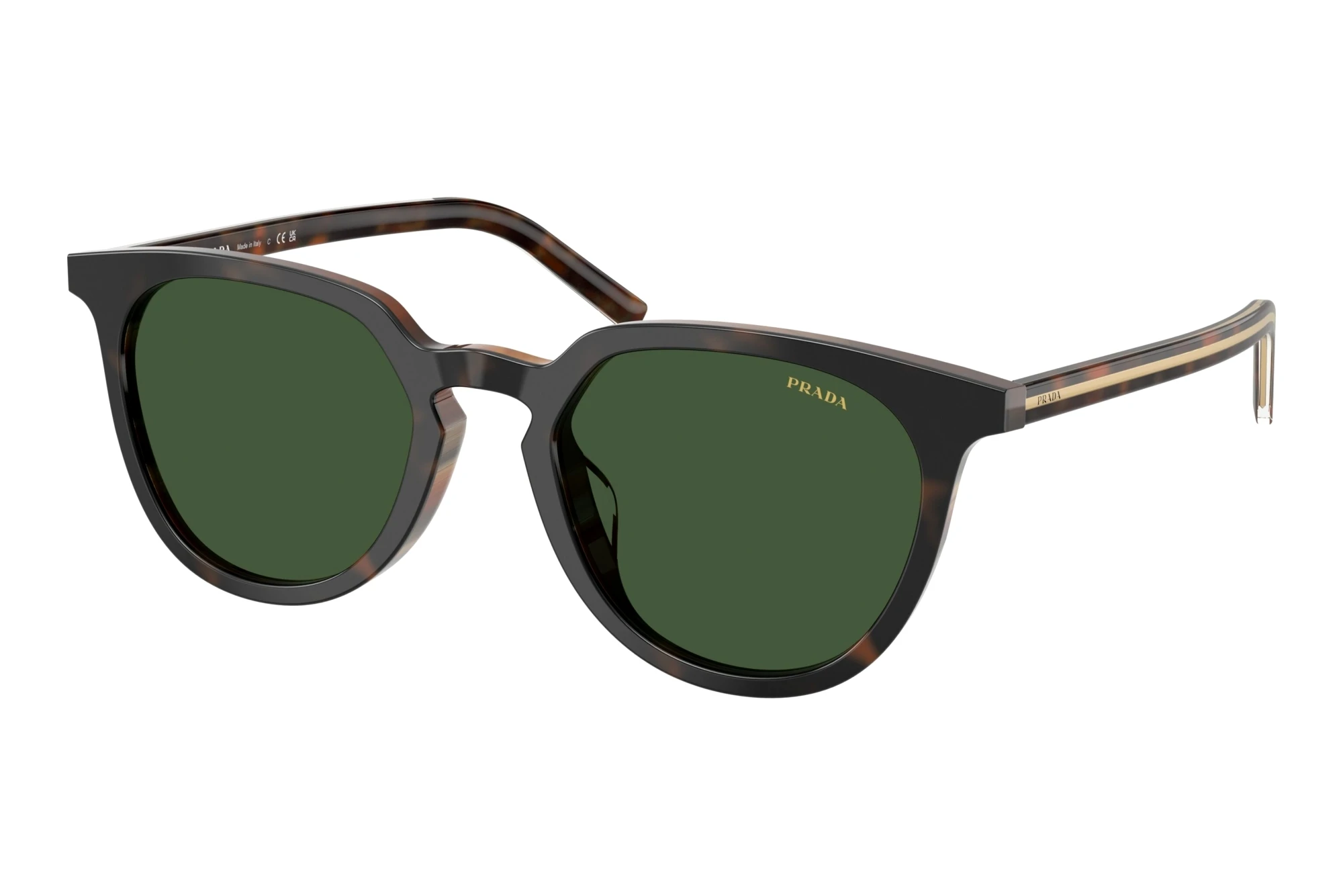 Prada   PR D15SD 20P40P GreenCherry Tortoise/Tabacco Horn