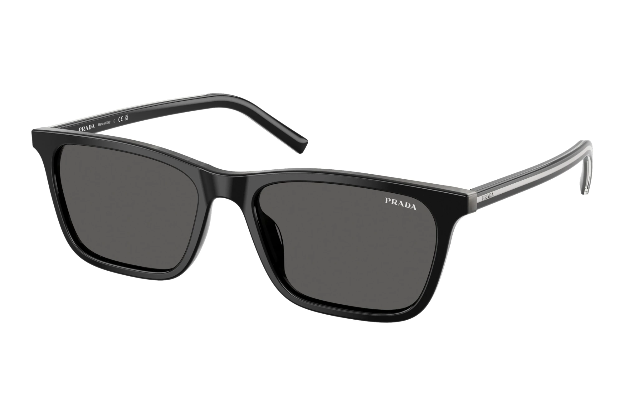 Prada   PR D19S 29O20Z Dark GreyBlack/basalt Horn
