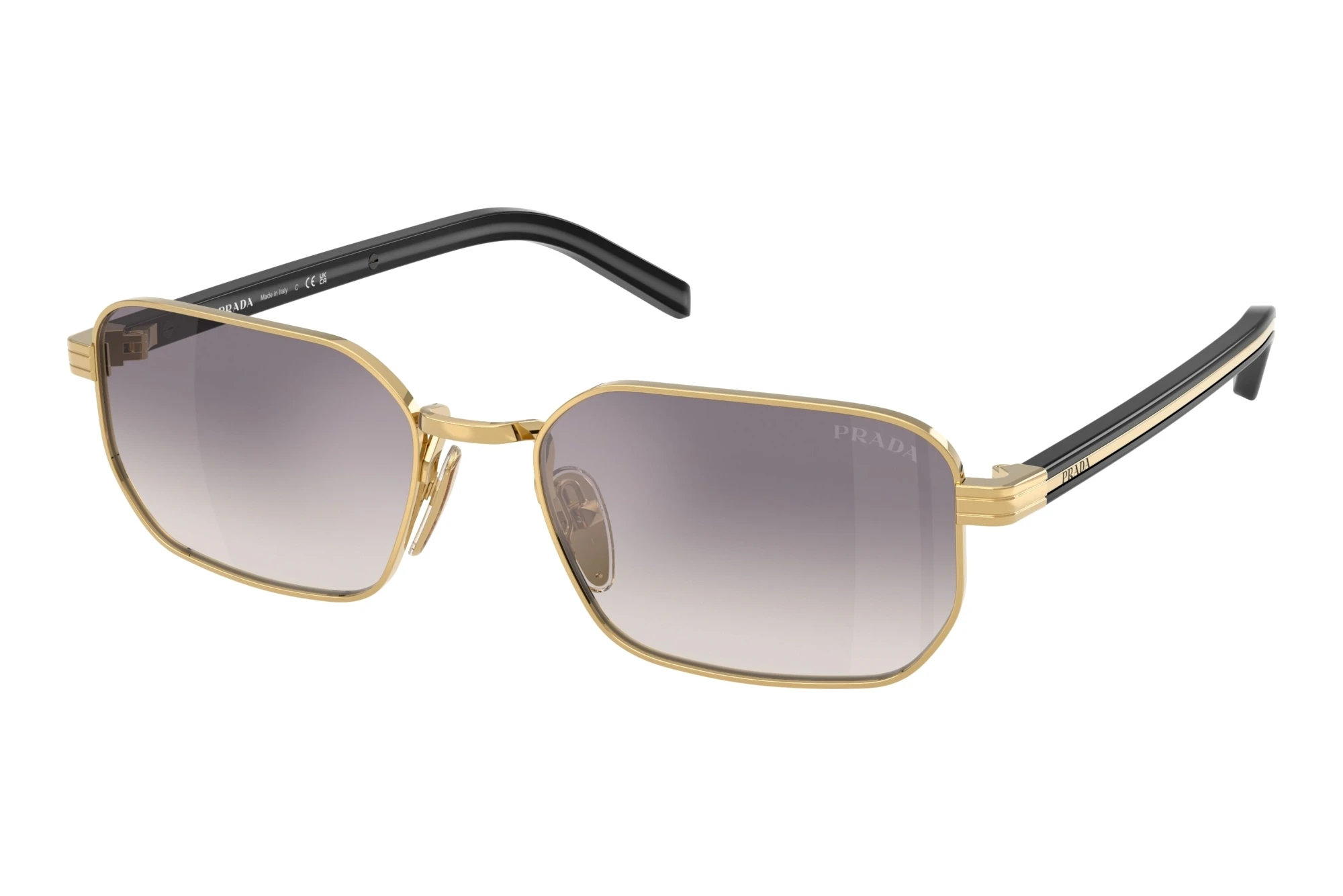 Prada   PR D62S 5AK60W Clear Gradient Blue Mirror SilverGold