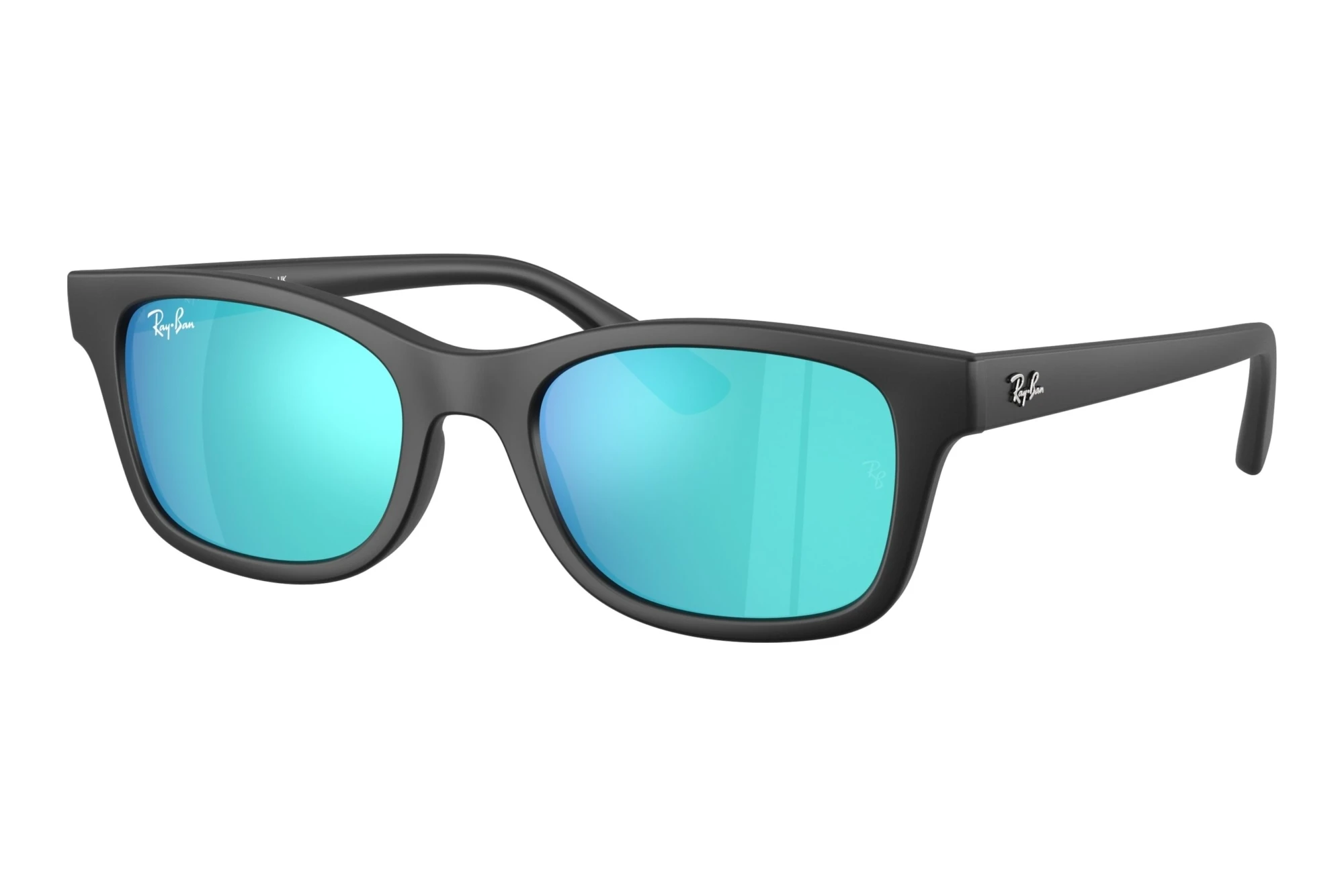 Ray-Ban Kids   RJ9086S 100S55 Light Green Mirror BlueMatte Black