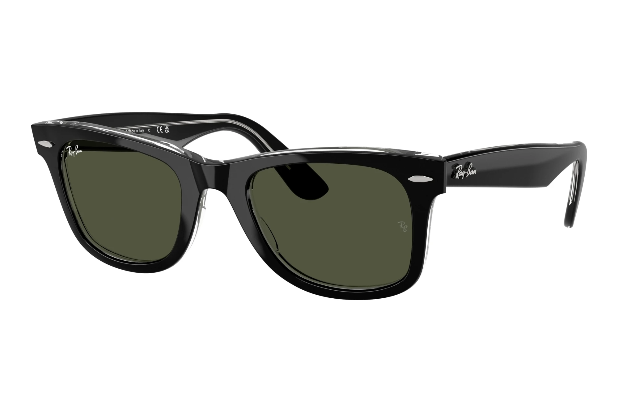 Ray-Ban   RB2140 129431 GreenBlack On Transparent