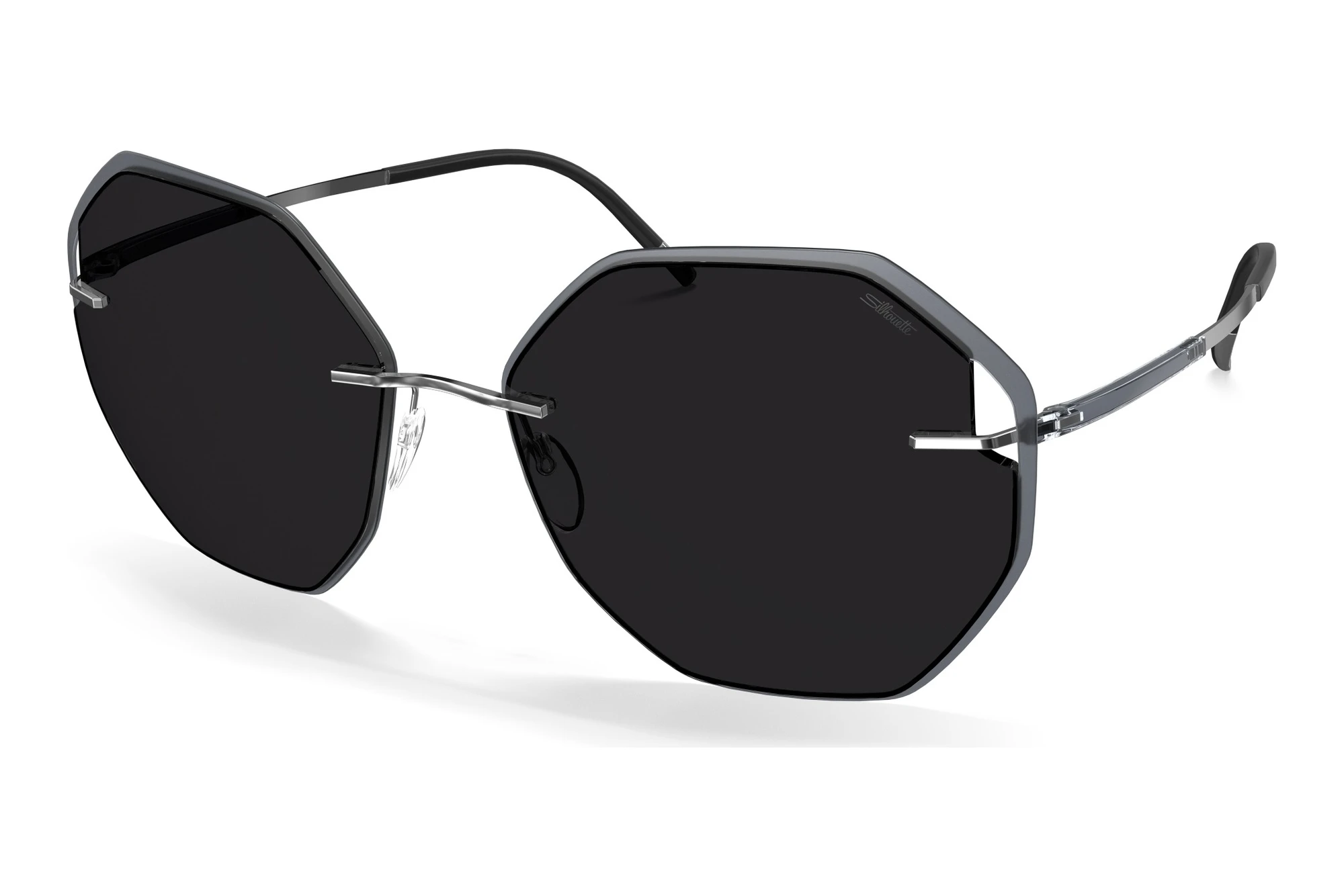 Silhouette   8187 6500 blackdark grey m/LST grey sil