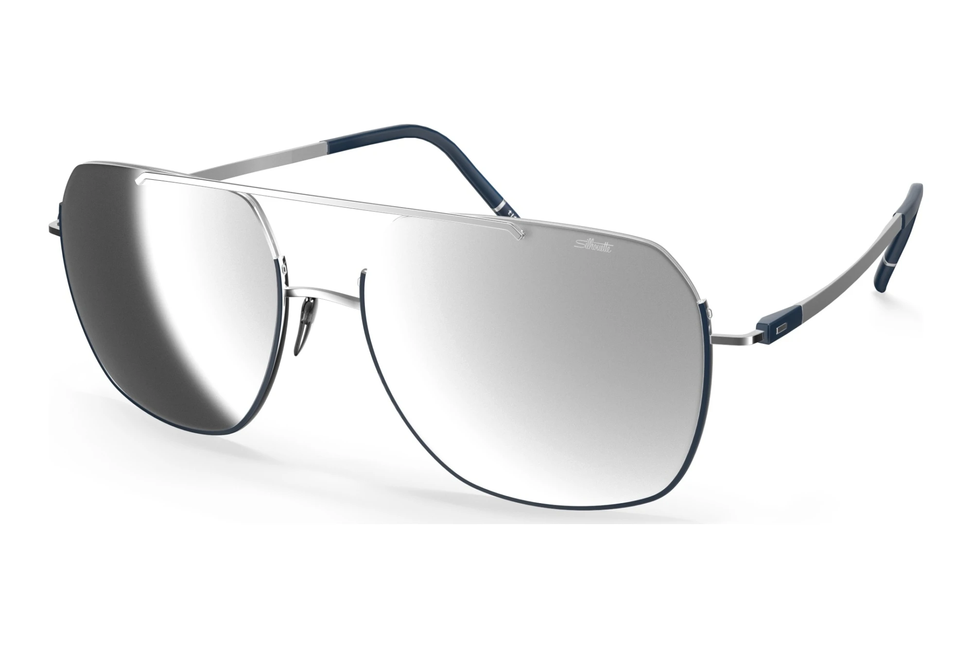 Silhouette   8749 7000 blackSLM Silver Mirror Gradient