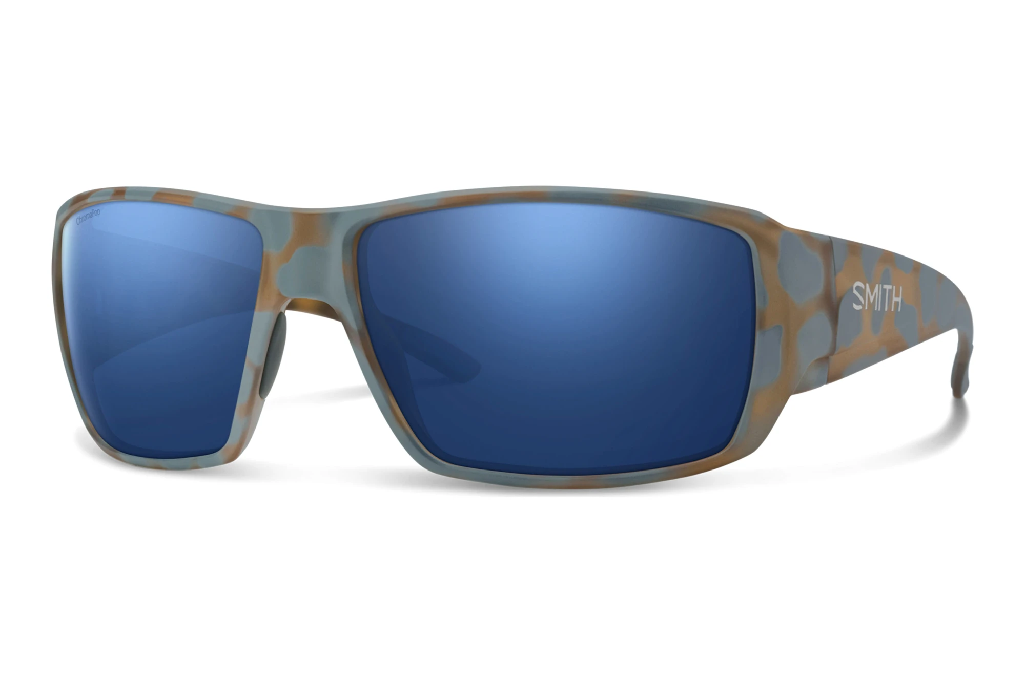 Smith   GUIDE CHOICE/N U1F/4J BLUE MIRROR POLARIZED HIGHCONTRAST OLEOPMATTE BLUE HAVANA