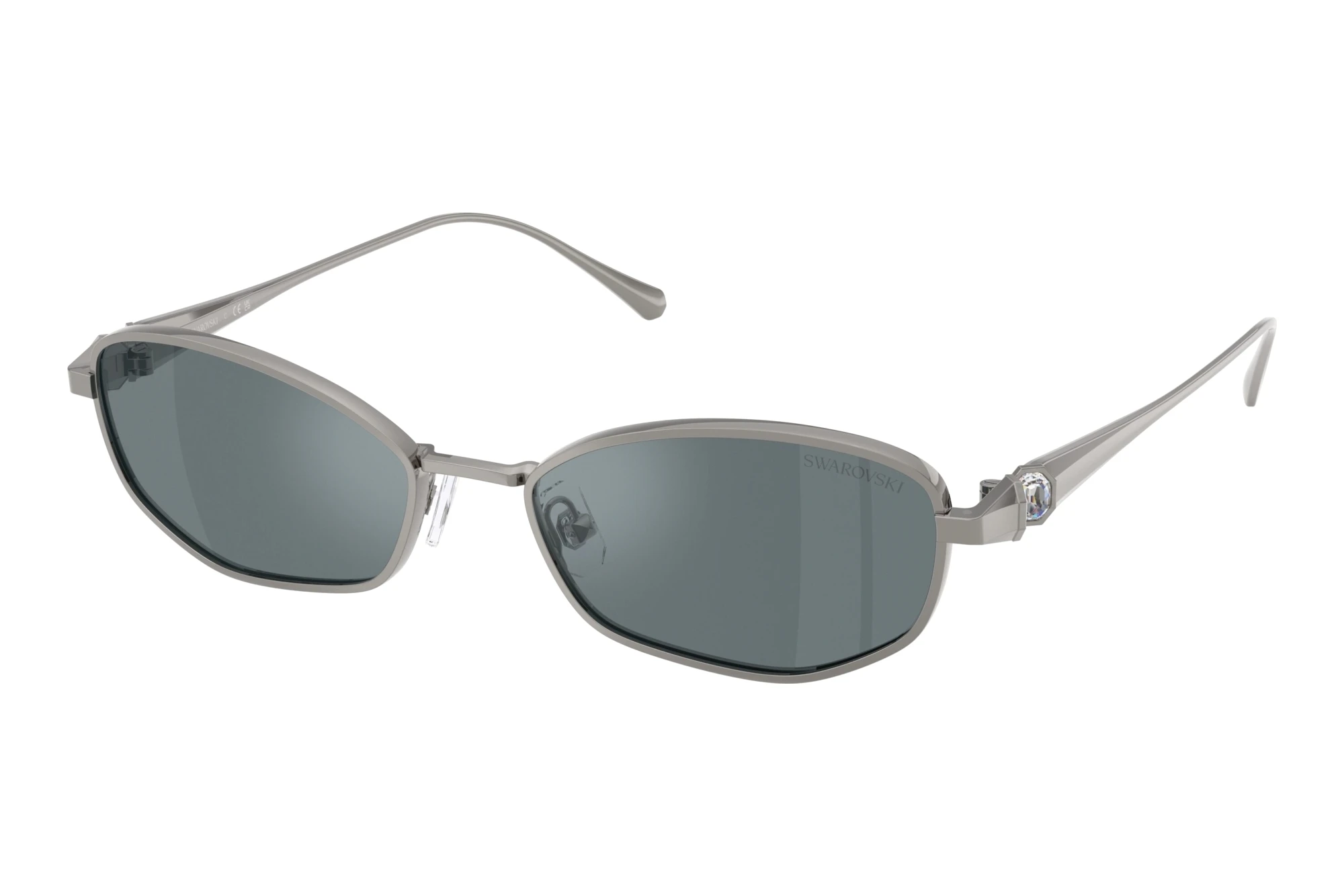 Swarovski   SK7042 40096G Grey Mirror BlackGunmetal