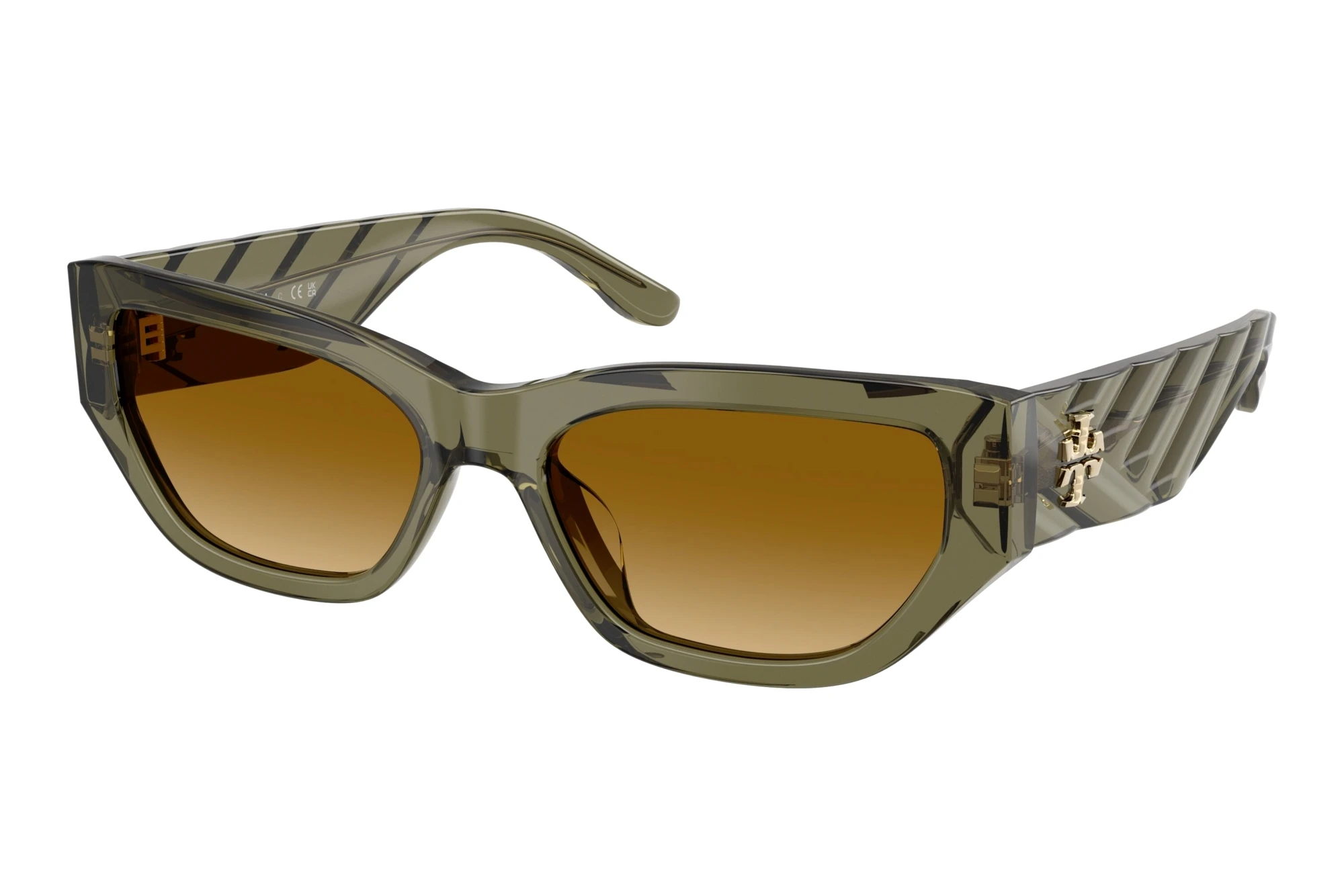 Tory Burch   TY7240U 20853B Yellow Gradient Light BrownTransparent Olive