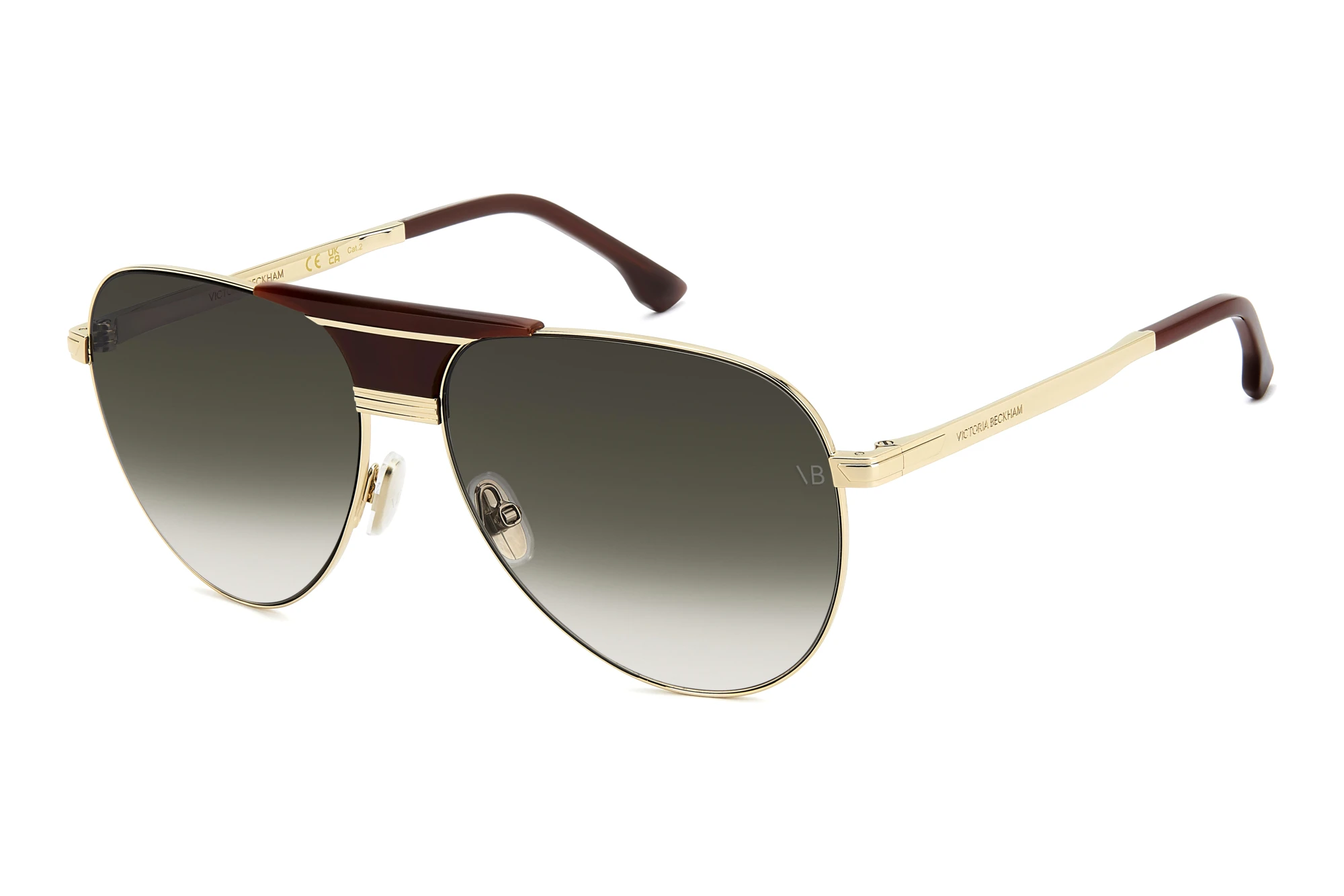 Victoria Beckham   VB 7016/S 01Q/9K GREEN SHADEDGOLD BROWN