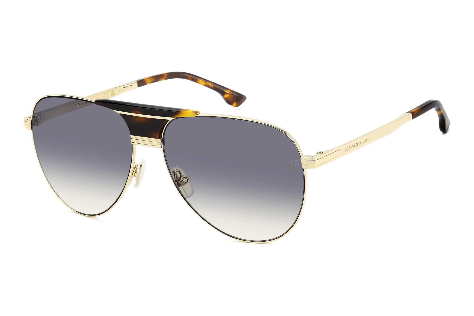 Victoria Beckham   VB 7016/S 06J/08 BLUE SHADEDGOLD HAVANA
