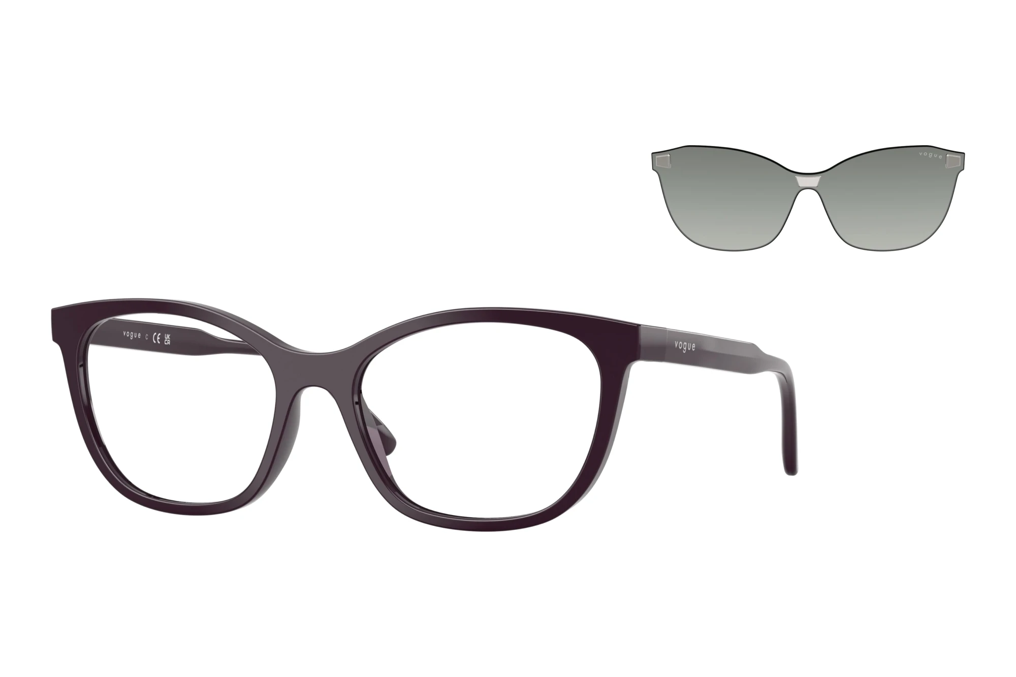 Vogue Eyewear   VO5746S 33321W ClearFull Dark Purple