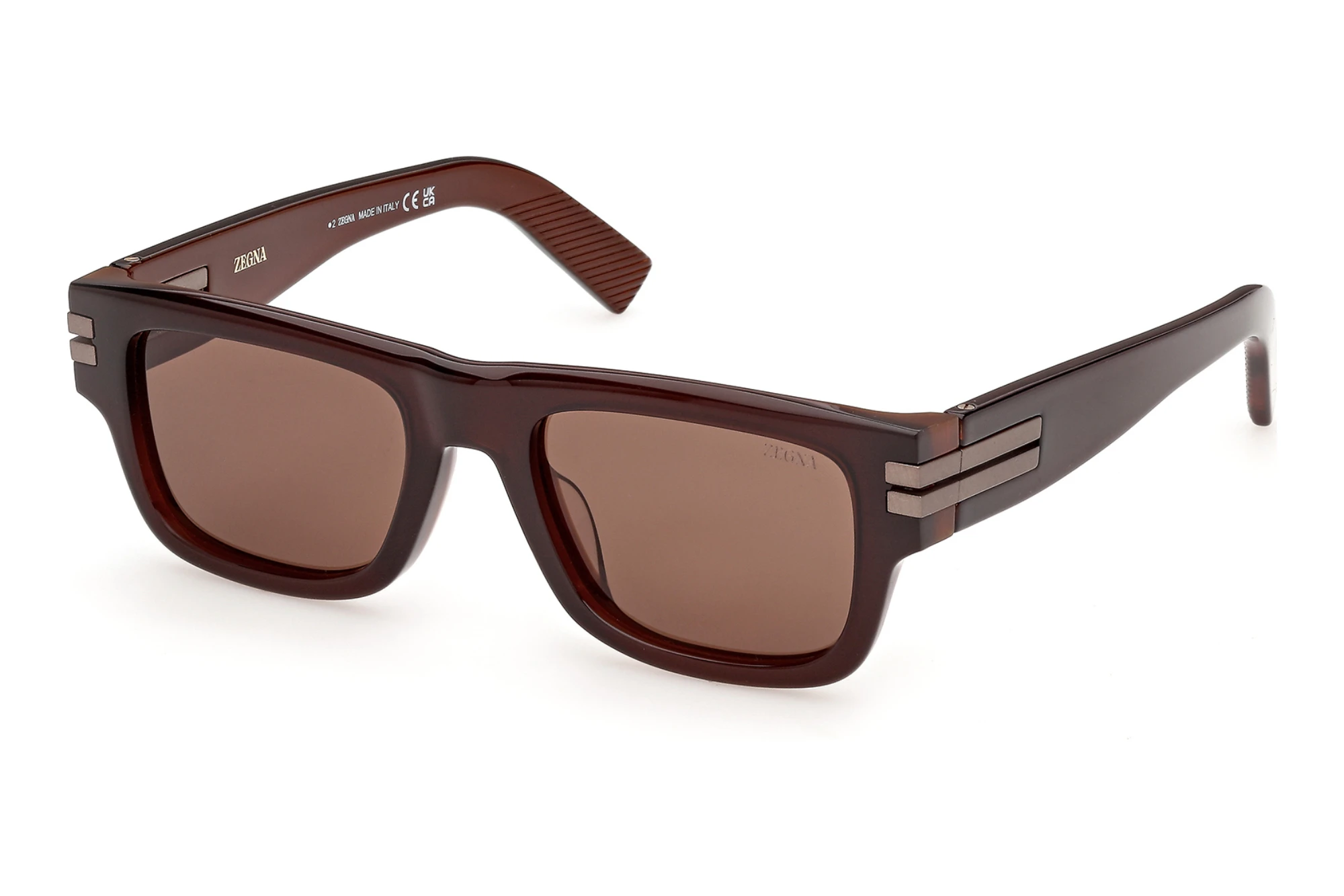 Zegna   EZ0317 47E braunHellbraun/Einfarbig