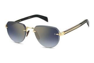 David Beckham DB 7144/S RHL/1V BLUE SHADED GOLD MIRRORGOLD