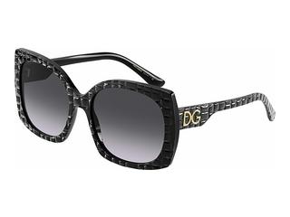 Dolce & Gabbana DG4385 32888G Light Grey Gradient BlackBlack Texture Cocco