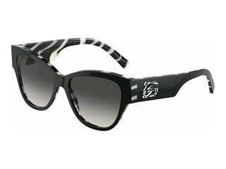 Dolce & Gabbana DG4449 3372/P Light Grey Gradient BlackBlack On Zebra