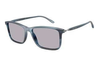 Giorgio Armani AR8218 6165M3 Photo GreyMatte Striped Blue