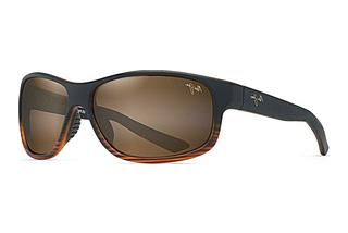 Maui Jim Kaiwi Channel H840-25C HCL® BronzeDark Brown Stripe