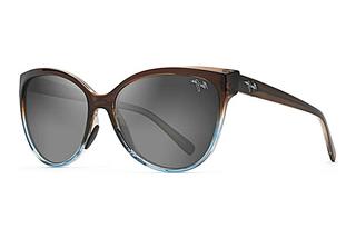 Maui Jim OluOlu GS537-01F Neutral GreyTrans Dark Chocolate w/Blue