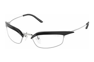 Prada PR B50S TZM08N Clear Blue Light FilterBlack/Silver