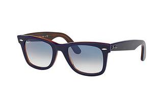 Ray-Ban RB2140 12783F CLEAR GRADIENT BLUEBLUE ON RED HAVANA