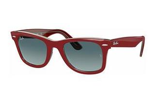 Ray-Ban RB2140 12963M BLUE GRADIENT GREYRED ON TRANSPARENT GREY