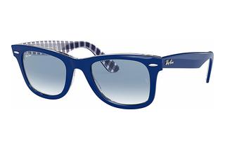 Ray-Ban RB2140 13193F CLEAR GRADIENT BLUEBLUE ON VICHY BLUE/WHITE