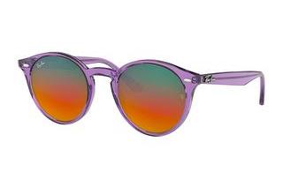 Ray-Ban RB2180 6280A8 BROWN MIRROR RED GRADIEN SILVESHINY VIOLET