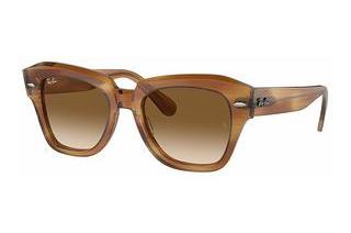 Ray-Ban RB2186 140351 Clear & BrownStriped Brown