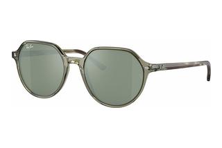 Ray-Ban RB2195 66355C SilverTransparent Green