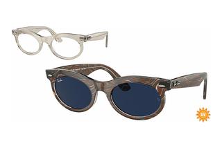 Ray-Ban RB2242 1383GG Clear/BluePhoto Waves Grey