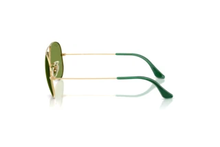 Vedere laterală Ray-Ban AVIATOR LARGE METAL (RB3025 - 001/4E)