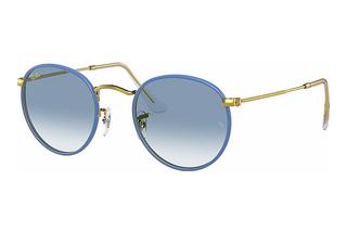Ray-Ban RB3447JM 91963F CLEAR GRADIENT BLUELIGHT BLUE ON LEGEND GOLD