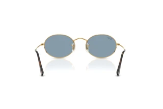 Vy bakifrån Ray-Ban OVAL (RB3547 - 001/56)