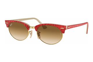 Ray-Ban RB3946 130851 Light Brown GradientWrinkled Red