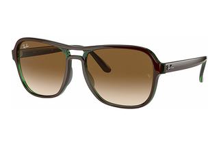Ray-Ban RB4356 660451 Clear Gradient BrownBrown On Green