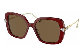 Swarovski SK6011 105573 Dark BrownTransparent Burgundy