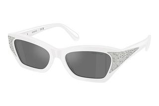 Swarovski SK6029 10506G Grey Mirror BlackSolid White