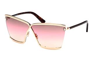 Tom Ford FT0936 28F 28F - rosé-gold glanz / braun verlaufend