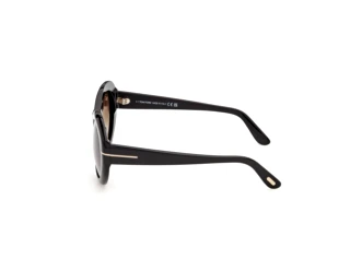 [glasses-side-view] Tom Ford ELODIE-02 (FT1423 - 01B)