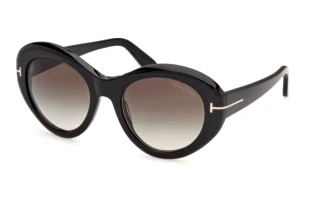 [glasses-front-view] Tom Ford ELODIE-02 (FT1423 - 01B)