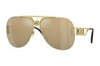 Versace VE2255 100203 Clear Mirror Real Yellow GoldGold